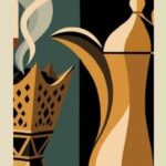 ستيكر الدلة والفنجان والمدخن